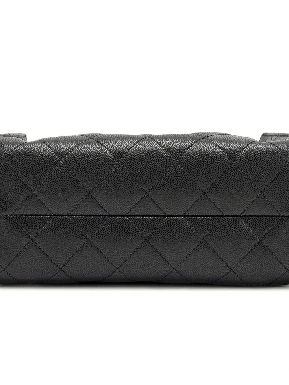 Brand New - Chanel Black Quilted Leather Drawstring Shoulder Bag with Gold Chain